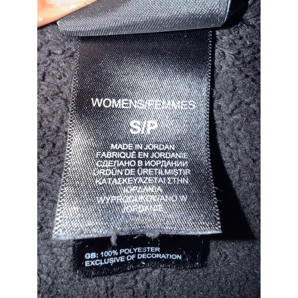 The North Face Osito Fleece Jacket Womens Small Black Full Zip Soft Warm - Picture 6 of 9